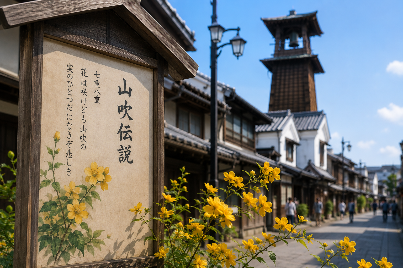 一輪の山吹が語ったもの ― 川越の山吹伝説